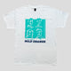 'A Band Called Mild Orange' T-Shirt (White / Seafoam / Navy)